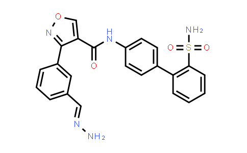 CAS No. 209730-58-5, 4-Isoxazolecarboxamide, 3-[3-(aminoiminomethyl)phenyl]-N-[2'-(aminosulfonyl)[1,1'-biphenyl]-4-yl]-