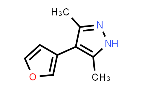 CAS No. 2097866-21-0, 4-(Furan-3-yl)-3,5-dimethyl-1H-pyrazole