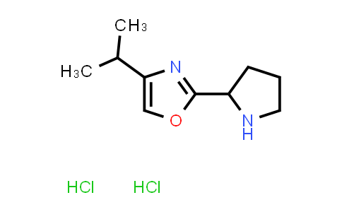 CAS No. 2097897-75-9, 4-(Propan-2-yl)-2-(pyrrolidin-2-yl)-1,3-oxazole dihydrochloride