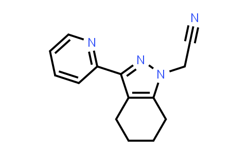 CAS No. 2097935-32-3, 2-[3-(Pyridin-2-yl)-4,5,6,7-tetrahydro-1H-indazol-1-yl]acetonitrile