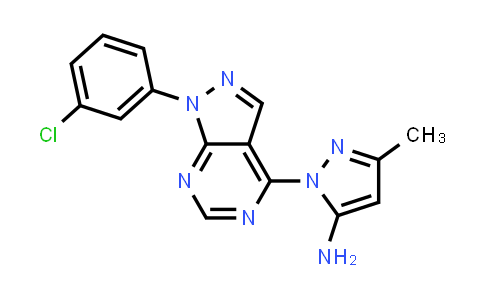 CAS No. 2097935-46-9, 1-[1-(3-Chlorophenyl)-1H-pyrazolo[3,4-d]pyrimidin-4-yl]-3-methyl-1H-pyrazol-5-amine