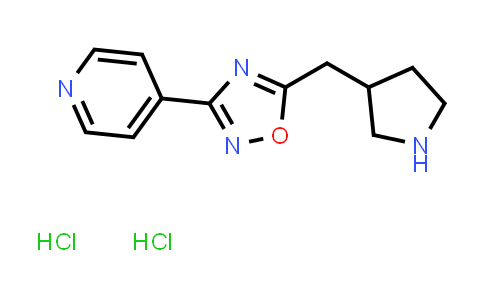 CAS No. 2097936-09-7, 3-(Pyridin-4-yl)-5-(pyrrolidin-3-ylmethyl)-1,2,4-oxadiazole dihydrochloride