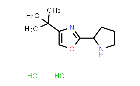 CAS No. 2097936-79-1, 4-tert-Butyl-2-(pyrrolidin-2-yl)-1,3-oxazole dihydrochloride