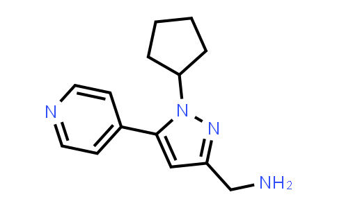 CAS No. 2097936-90-6, 1-[1-Cyclopentyl-5-(pyridin-4-yl)-1H-pyrazol-3-yl]methanamine