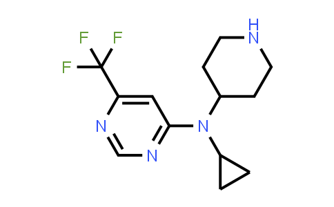 CAS No. 2097937-39-6, N-Cyclopropyl-N-(piperidin-4-yl)-6-(trifluoromethyl)pyrimidin-4-amine