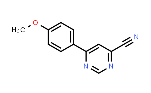 CAS No. 2097951-62-5, 6-(4-Methoxyphenyl)pyrimidine-4-carbonitrile