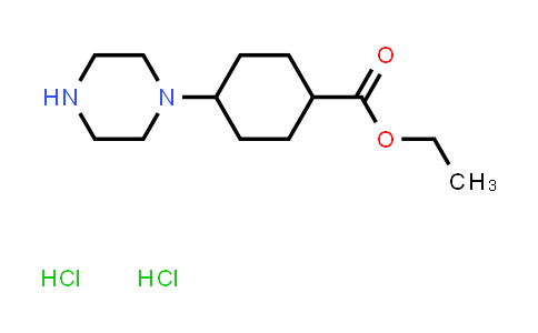 CAS No. 2097968-37-9, Ethyl 4-(piperazin-1-yl)cyclohexane-1-carboxylate dihydrochloride