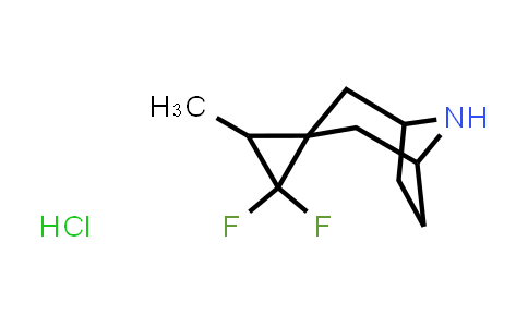 CAS No. 2098069-48-6, 2',2'-Difluoro-3'-methyl-8-azaspiro[bicyclo[3.2.1]octane-3,1'-cyclopropane] hydrochloride