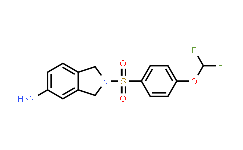 CAS No. 2098081-86-6, 2-((4-(Difluoromethoxy)phenyl)sulfonyl)isoindolin-5-amine