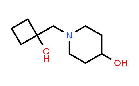 CAS No. 2098500-93-5, 1-[(1-Hydroxycyclobutyl)methyl]piperidin-4-ol