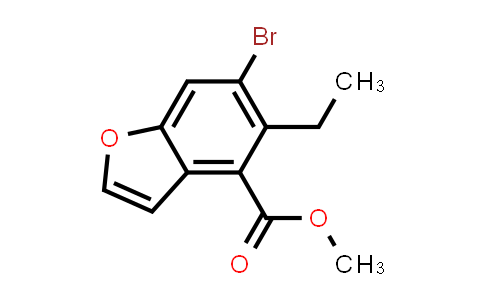 CAS No. 2098546-35-9, Methyl 6-bromo-5-ethylbenzofuran-4-carboxylate