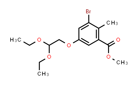 CAS No. 2098546-43-9, Methyl 3-bromo-5-(2,2-diethoxyethoxy)-2-methylbenzoate