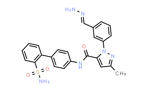 CAS No. 209954-52-9, 1H-Pyrazole-5-carboxamide, 1-[3-(aminoiminomethyl)phenyl]-N-[2'-(aminosulfonyl)[1,1'-biphenyl]-4-yl]-3-methyl-