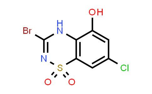 CAS No. 2100839-43-6, 3-Bromo-7-chloro-5-hydroxy-4H-benzo[e][1,2,4]thiadiazine 1,1-dioxide