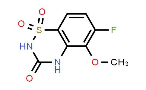 CAS No. 2100839-48-1, 6-Fluoro-5-methoxy-2H-benzo[e][1,2,4]thiadiazin-3(4H)-one 1,1-dioxide
