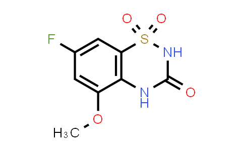 CAS No. 2100839-75-4, 7-Fluoro-5-methoxy-2H-benzo[e][1,2,4]thiadiazin-3(4H)-one 1,1-dioxide