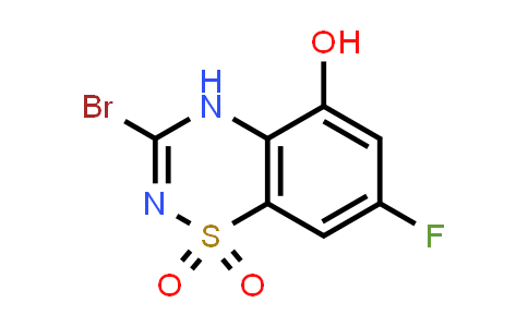 2100839-77-6 | 3-Bromo-7-fluoro-5-hydroxy-4H-benzo[e][1,2,4]thiadiazine 1,1-dioxide