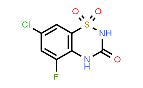 CAS No. 2100839-78-7, 7-Chloro-5-fluoro-2H-benzo[e][1,2,4]thiadiazin-3(4H)-one 1,1-dioxide