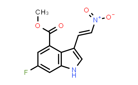 CAS No. 2101705-87-5, (E)-Methyl 6-fluoro-3-(2-nitrovinyl)-1H-indole-4-carboxylate