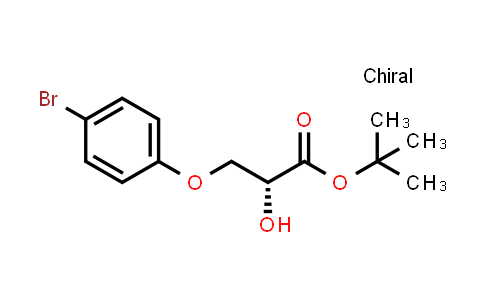 CAS No. 2101855-92-7, tert-Butyl (R)-3-(4-bromophenoxy)-2-hydroxypropanoate