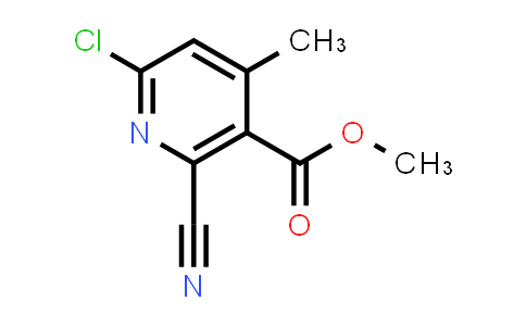 CAS No. 2102325-47-1, Methyl 6-chloro-2-cyano-4-methylnicotinate