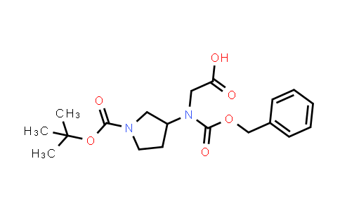 CAS No. 2102408-74-0, 1-Pyrrolidinecarboxylic acid, 3-[(carboxymethyl)[(phenylmethoxy)carbonyl]amino]-, 1-(1,1-dimethylethyl) ester