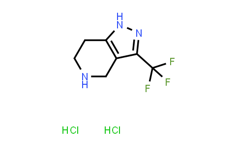CAS No. 2102410-08-0, 4,5,6,7-Tetrahydro-3-(trifluoromethyl)-1H-pyrazolo[4,3-c]pyridine dihydrochloride
