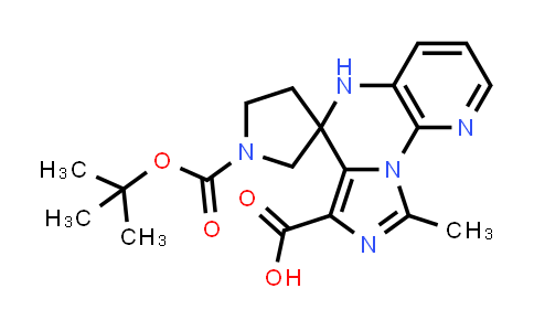 CAS No. 2102411-84-5, 1'-(tert-butoxycarbonyl)-9-methyl-5H-spiro[imidazo[1,5-a]pyrido[3,2-e]pyrazine-6,3'-pyrrolidine]-7-carboxylic acid