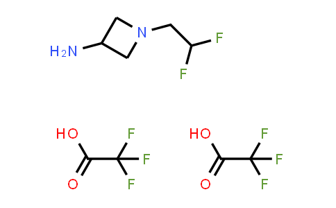CAS No. 2102412-76-8, 1-(2,2-Difluoroethyl)azetidin-3-amine; bis(trifluoroacetic acid)
