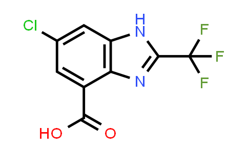CAS No. 2102672-24-0, 6-Chloro-2-(trifluoromethyl)-1H-benzo[d]imidazole-4-carboxylic acid
