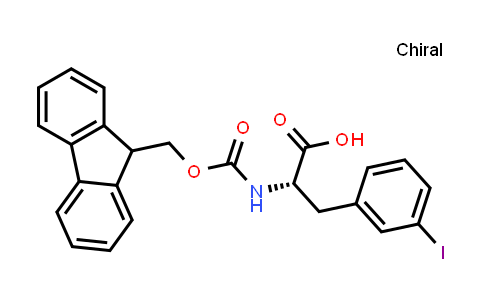 CAS No. 210282-31-8, (S)-2-((((9H-Fluoren-9-yl)methoxy)carbonyl)amino)-3-(3-iodophenyl)propanoic acid