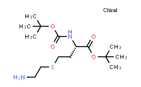 CAS No. 210354-31-7, L-Homocysteine, S-(2-aminoethyl)-N-[(1,1-dimethylethoxy)carbonyl]-, 1,1-dimethylethyl ester