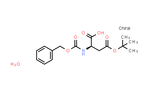 CAS No. 210471-09-3, (R)-2-(((Benzyloxy)carbonyl)amino)-4-(tert-butoxy)-4-oxobutanoic acid hydrate