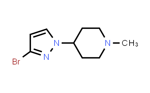 CAS No. 2104972-39-4, 4-(3-Bromo-1H-pyrazol-1-yl)-1-methylpiperidine