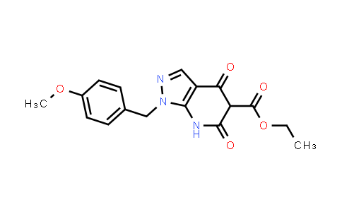 CAS No. 2105905-45-9, Ethyl 1-(4-methoxybenzyl)-4,6-dioxo-4,5,6,7-tetrahydro-1H-pyrazolo[3,4-b]pyridine-5-carboxylate
