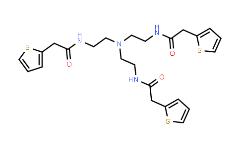 CAS No. 2108019-35-6, N,N',N''-(nitrilotris(ethane-2,1-diyl))tris(2-(thiophen-2-yl)acetamide)