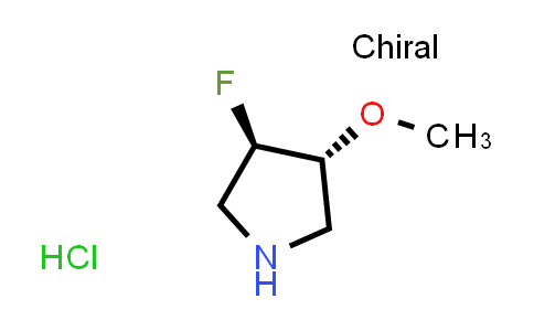 CAS No. 2108511-81-3, rel-(3R,4R)-3-fluoro-4-methoxypyrrolidine hydrochloride