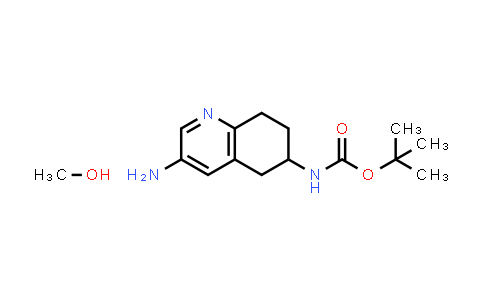 CAS No. 2108722-93-4, tert-Butyl (3-amino-5,6,7,8-tetrahydroquinolin-6-yl)carbamate compound with methanol (1:1)
