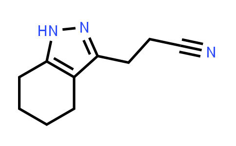 CAS No. 2110396-73-9, 3-(4,5,6,7-Tetrahydro-1H-indazol-3-yl)propanenitrile