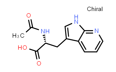 CAS No. 211180-00-6, 1H-Pyrrolo[2,3-b]pyridine-3-propanoic acid, α-(acetylamino)-, (αR)-