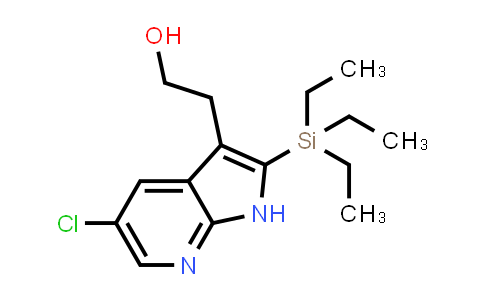 CAS No. 211308-86-0, 1H-Pyrrolo[2,3-b]pyridine-3-ethanol, 5-chloro-2-(triethylsilyl)-