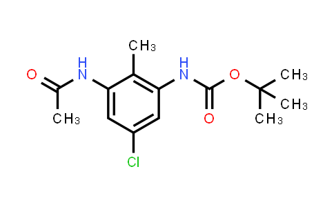 CAS No. 2113623-43-9, tert-Butyl (3-acetamido-5-chloro-2-methylphenyl)carbamate