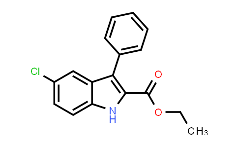 CAS No. 21139-32-2, Ethyl 5-chloro-3-phenyl-1H-indole-2-carboxylate
