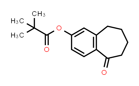 CAS No. 2114341-33-0, 5-Oxo-6,7,8,9-tetrahydro-5H-benzo[7]annulen-2-yl pivalate