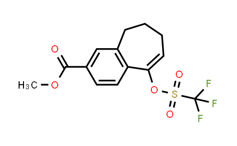 CAS No. 2114341-38-5, Methyl 9-(((trifluoromethyl)sulfonyl)oxy)-6,7-dihydro-5H-benzo[7]annulene-3-carboxylate