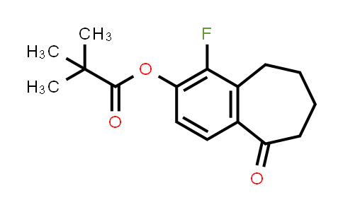 CAS No. 2114341-48-7, 1-Fluoro-5-oxo-6,7,8,9-tetrahydro-5H-benzo[7]annulen-2-yl pivalate