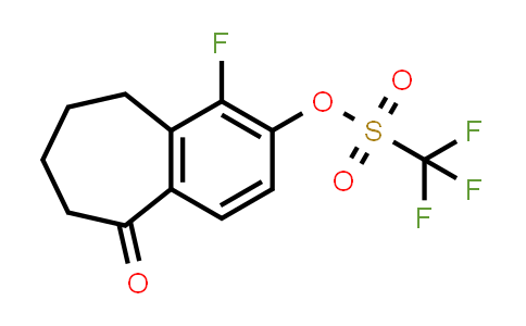 CAS No. 2114341-53-4, 1-Fluoro-5-oxo-6,7,8,9-tetrahydro-5H-benzo[7]annulen-2-yl trifluoromethanesulfonate