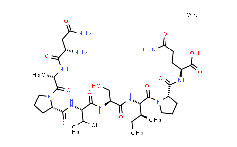 CAS No. 211439-12-2, L-Asparaginyl-L-alanyl-L-prolyl-L-valyl-L-seryl-L-isoleucyl-L-prolyl-L-glutamine