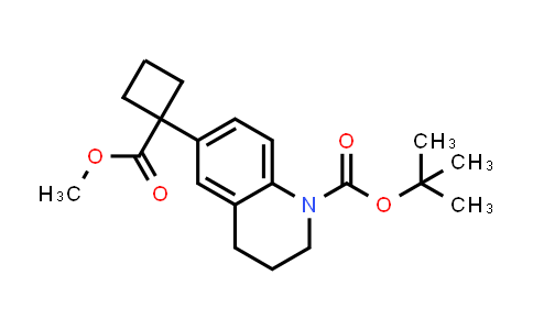 CAS No. 2121372-14-1, tert-Butyl 6-(1-(methoxycarbonyl)cyclobutyl)-3,4-dihydroquinoline-1(2H)-carboxylate