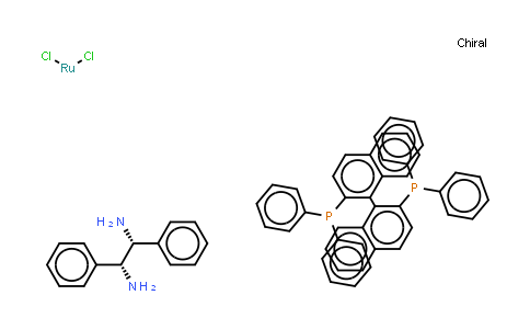 CAS No. 212143-23-2, Dichloro[(R)-(+)-2,2'-bis(diphenylphosphino)-1,1'-binaphthyl][(1R,2R)-(+)-1,2-diphenylethylenediamine)ruthenium(II)
